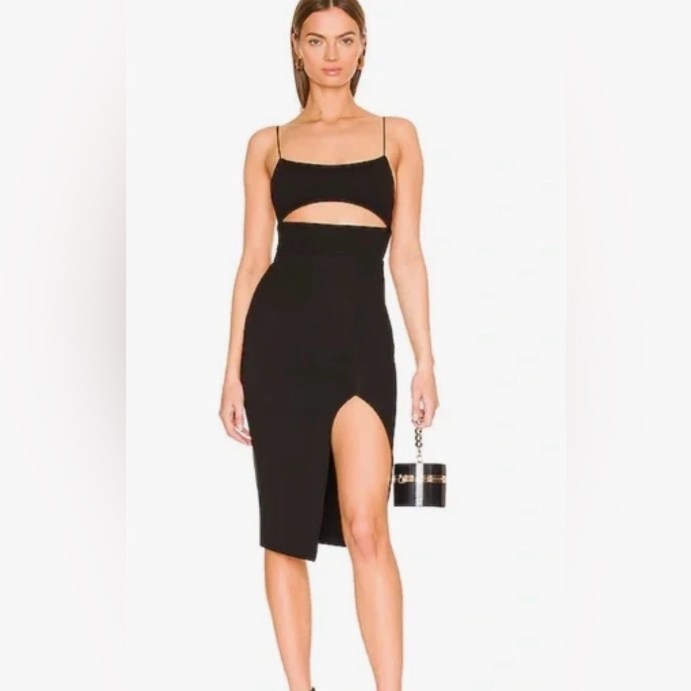 Revolve superdown Black cutout midi dress 'Trisha cut out dress'